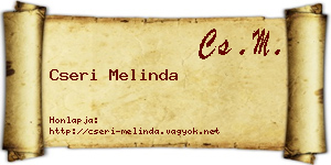 Cseri Melinda névjegykártya